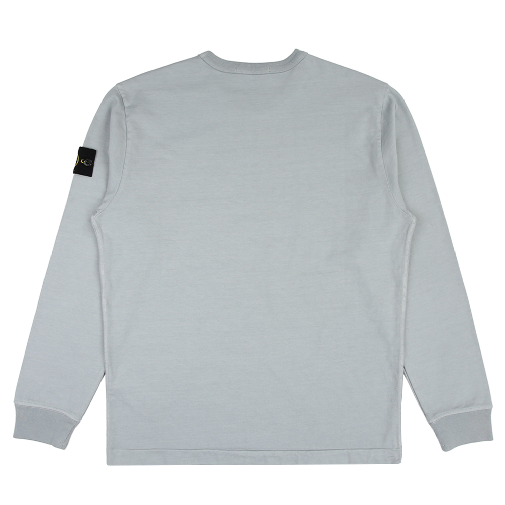 Stone Island  100％純棉 短袖 衛衣 大學T 珍珠灰