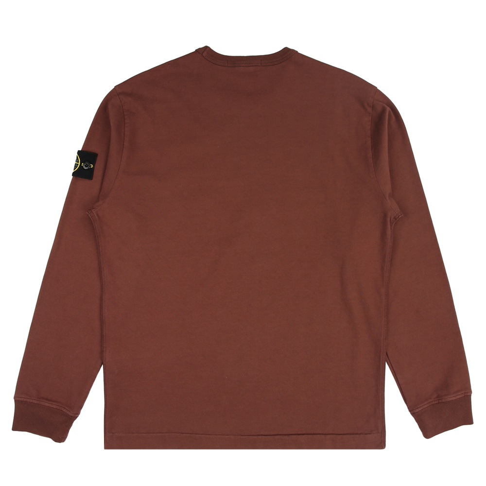 Stone Island  100％純棉 長袖 衛衣 大學T 紅棕色