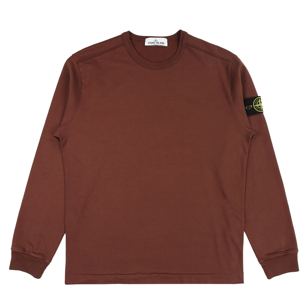 Stone Island  100％純棉 長袖 衛衣 大學T 紅棕色