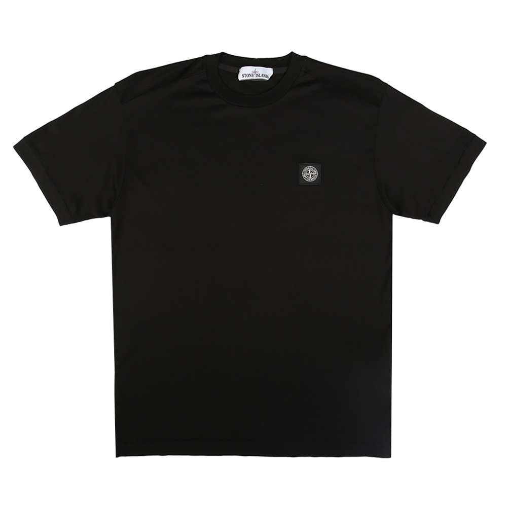 Stone Island  刺繡 羅盤LOGO  T恤 短袖 黑色