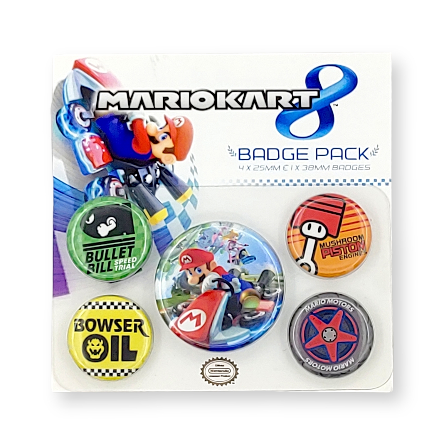 <任天堂>瑪利奧賽車襟章套裝