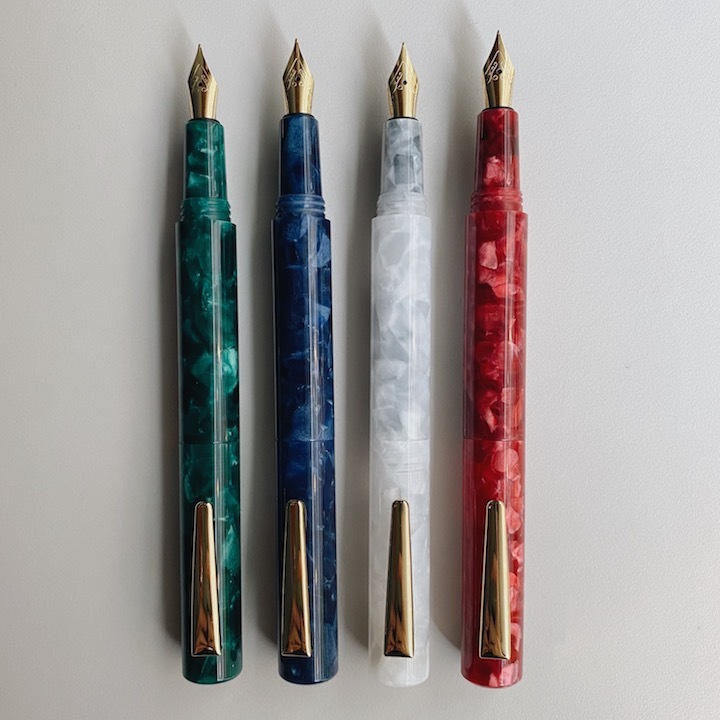 大理石紋短鋼筆｜日本HIGHTIDE