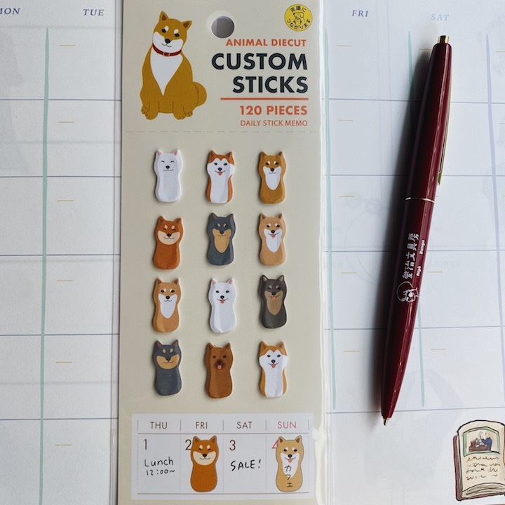 柴柴 120枚入造型標示貼｜日本Greeting Life