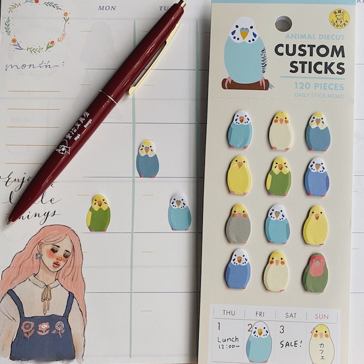 鳥 120枚入造型標示貼｜日本Greeting Life