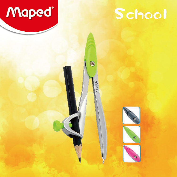 Maped STUDY 2件裝鉛筆圓規 (綠色)
