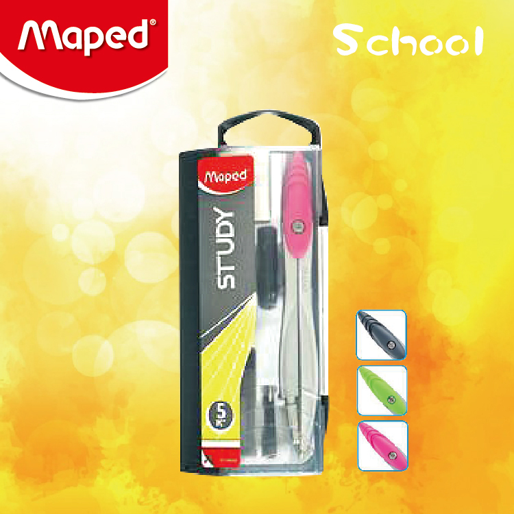 Maped STUDY 5件裝應用圓規 (粉紅色)