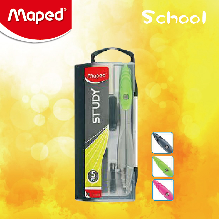 Maped STUDY 5件裝應用圓規 (綠色)