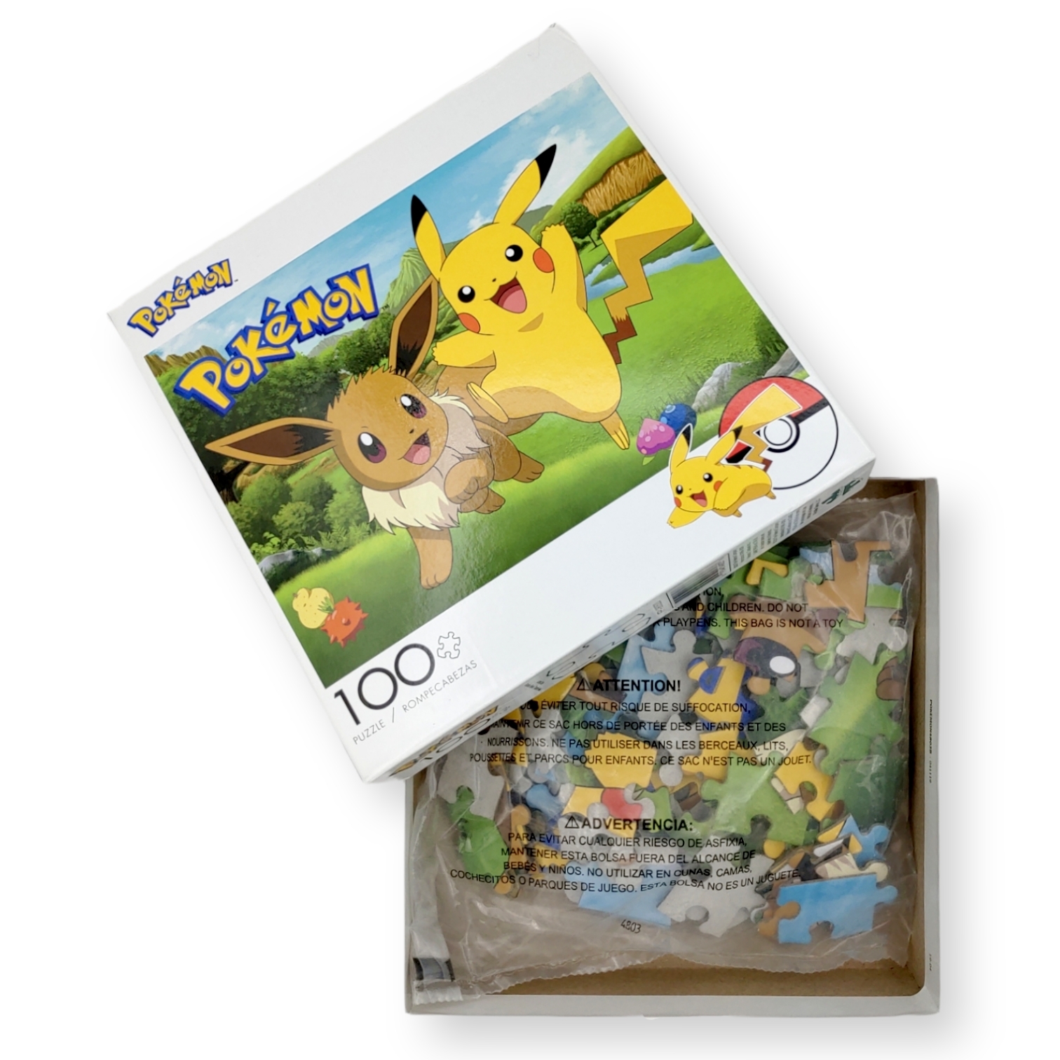  <寵物小精靈Pokemon>比卡超伊貝100塊拼圖