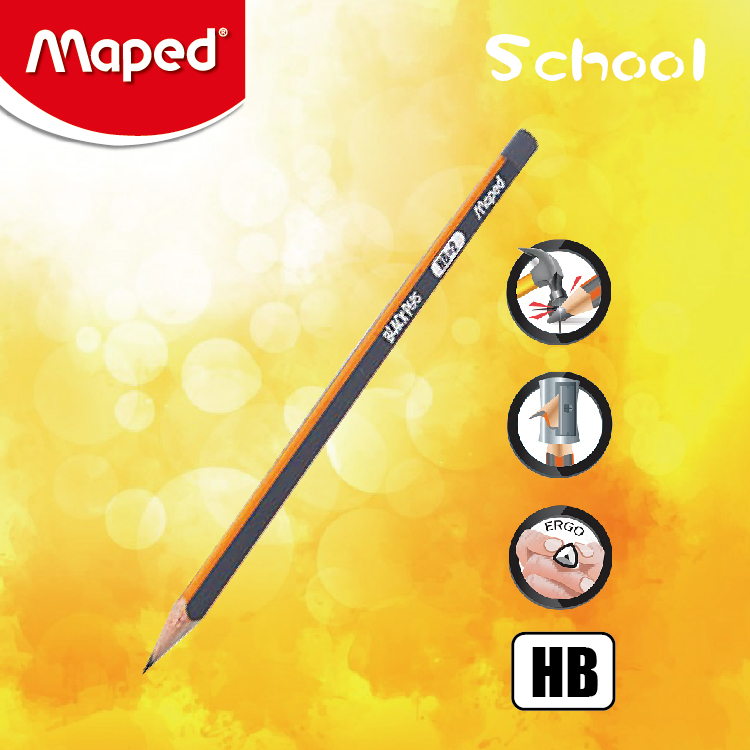 Maped Black'Peps HB人體工學繪圖鉛筆