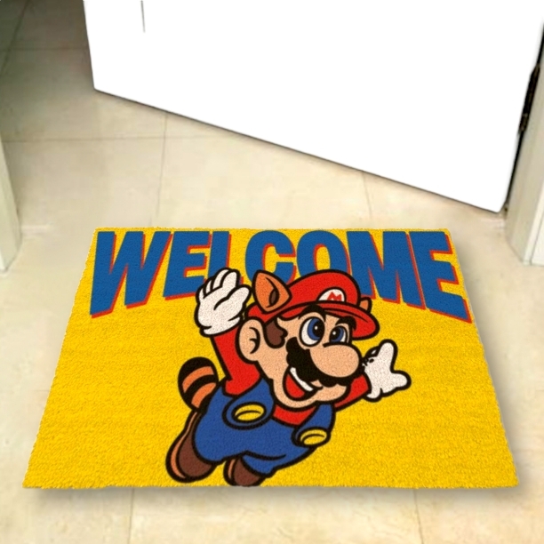 <任天堂>瑪利奧門口大地毯