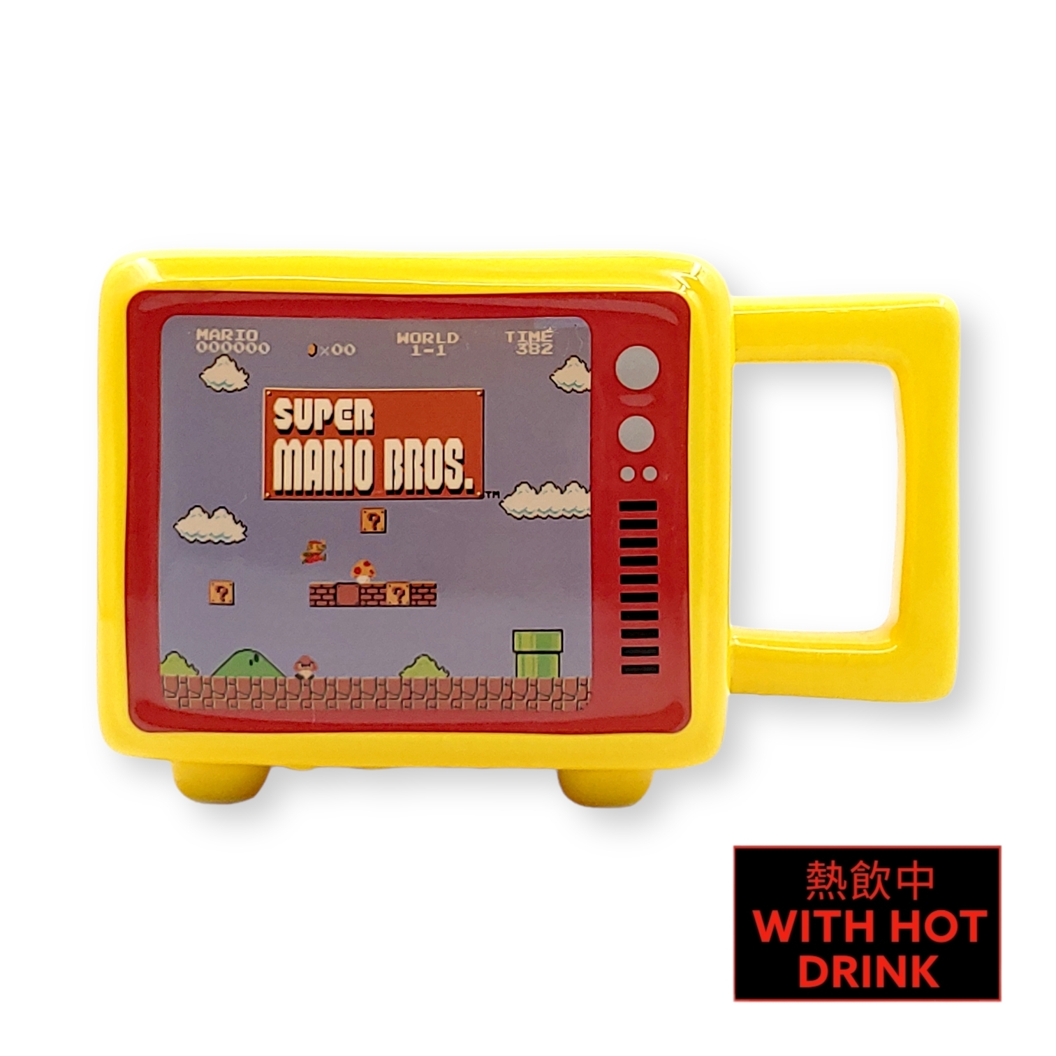 <任天堂>瑪利奧電視熱感水杯
