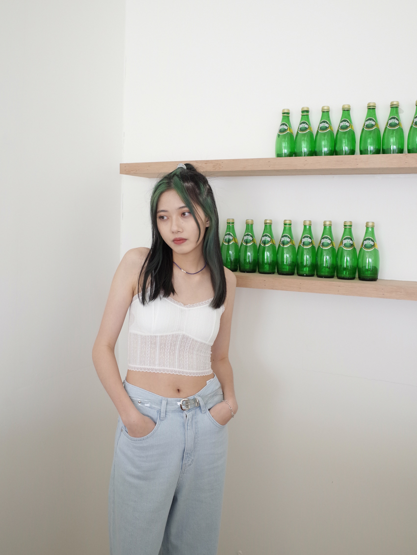 daily cross back lace cami bratop