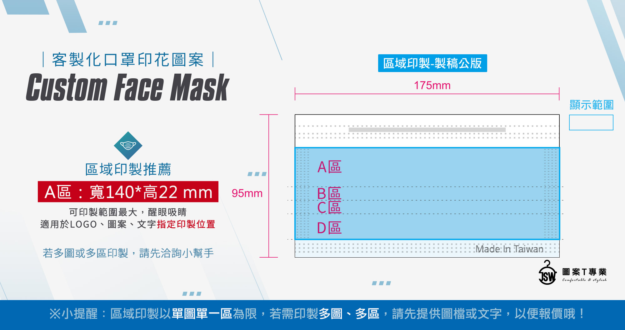 客製化口罩印花,TTRI檢測合格,防護口罩,符合CNS14774標準,CNS14775,台灣製造,Made in Taiwan,MD,雙鋼印,醫用口罩,醫療口罩,客製化口罩,口罩印刷,口罩印花T恤,素T,短t,純棉,印衣服,台北印T恤,印T恤,團體服