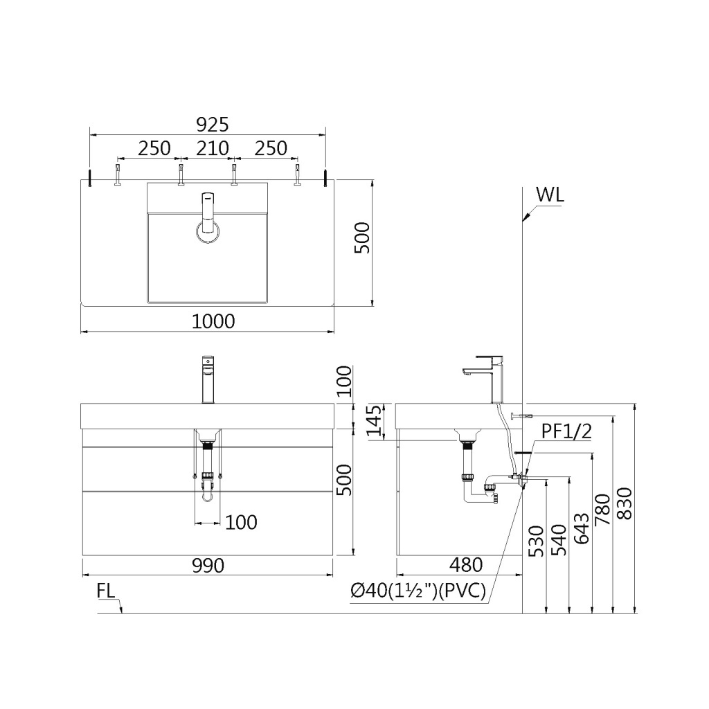 凱撒 浴櫃組推薦型號 LF5386,EH05386DW/DW1/BT840C 面盆浴櫃組