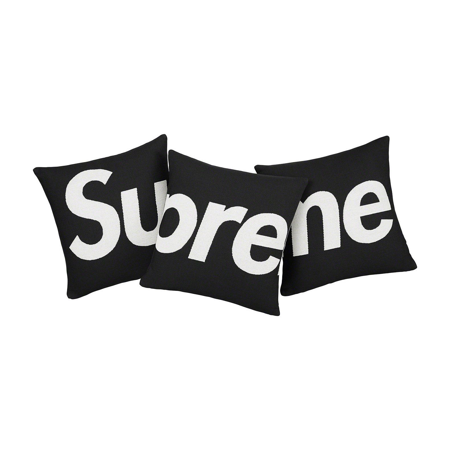 SUPREME JULES PANSU PILLOW (SET OF 3) 刺繡 LOGO 抱枕 黑/紅-SS22A20