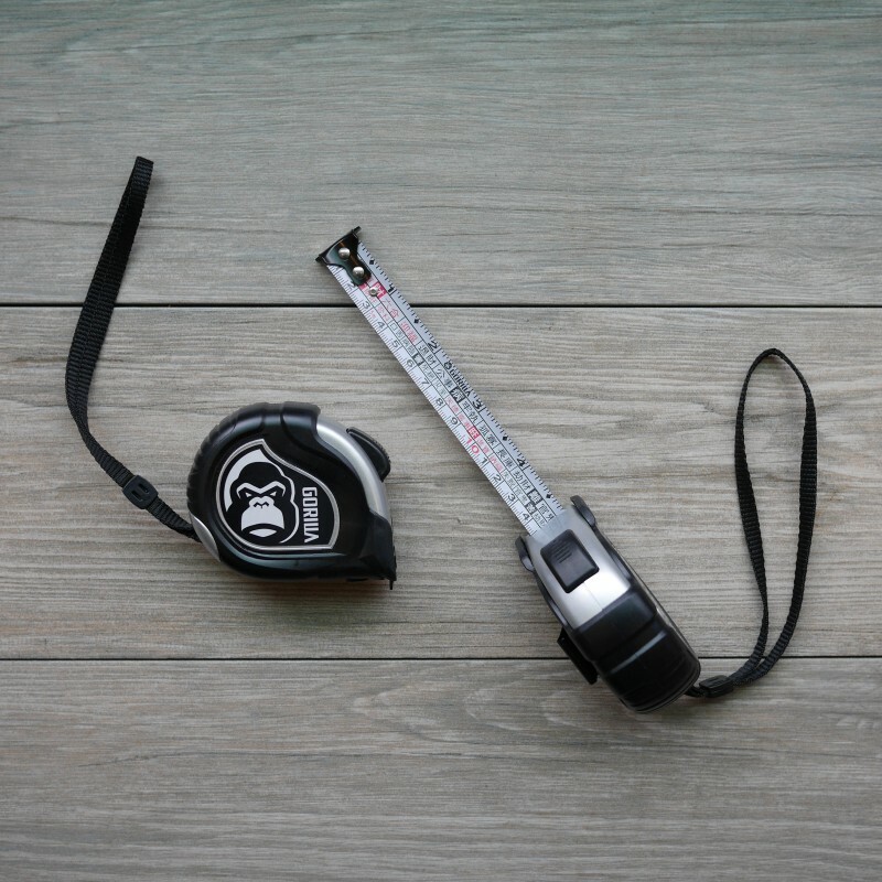 【Gorilla】雙面自動煞車5M19mm銀灰文公尺捲尺