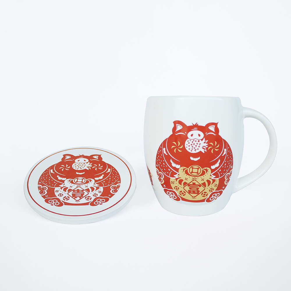 豬年限定-金豬富貴(杯+杯墊)