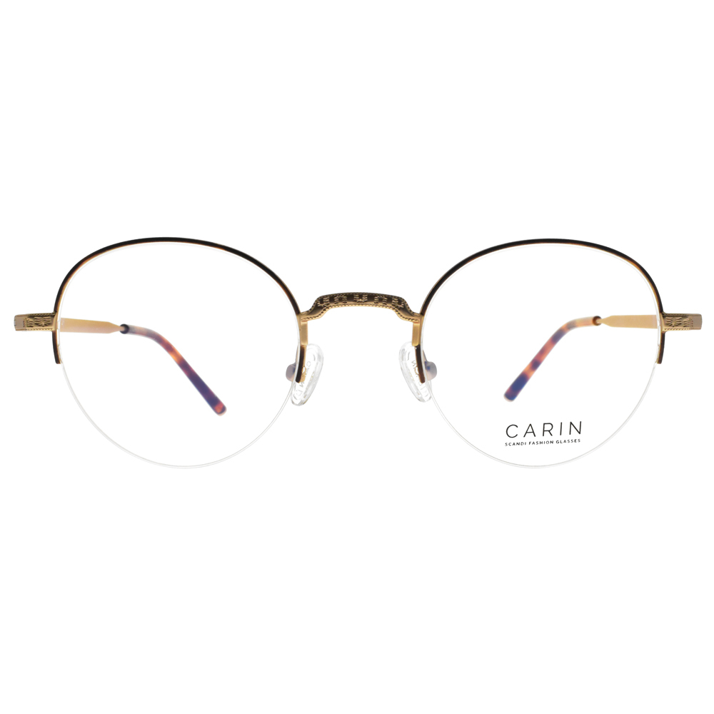 【CARIN】RIGBY (三色) 文青圓形半框光學眼鏡