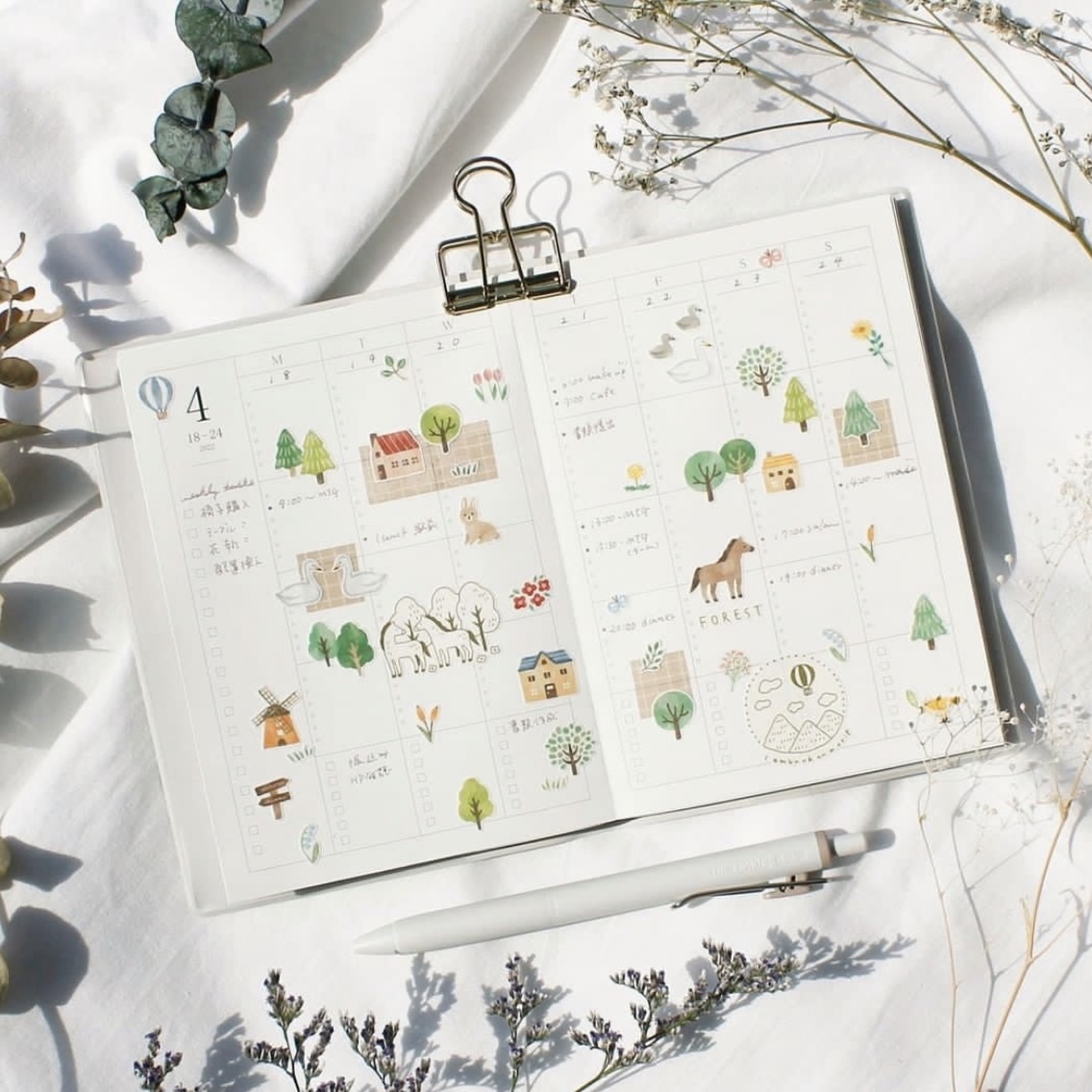 Mind Wave Sticker－Mori Seal Series (Japanese Stationery Brand)