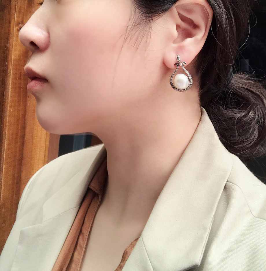 簡約珍珠耳環