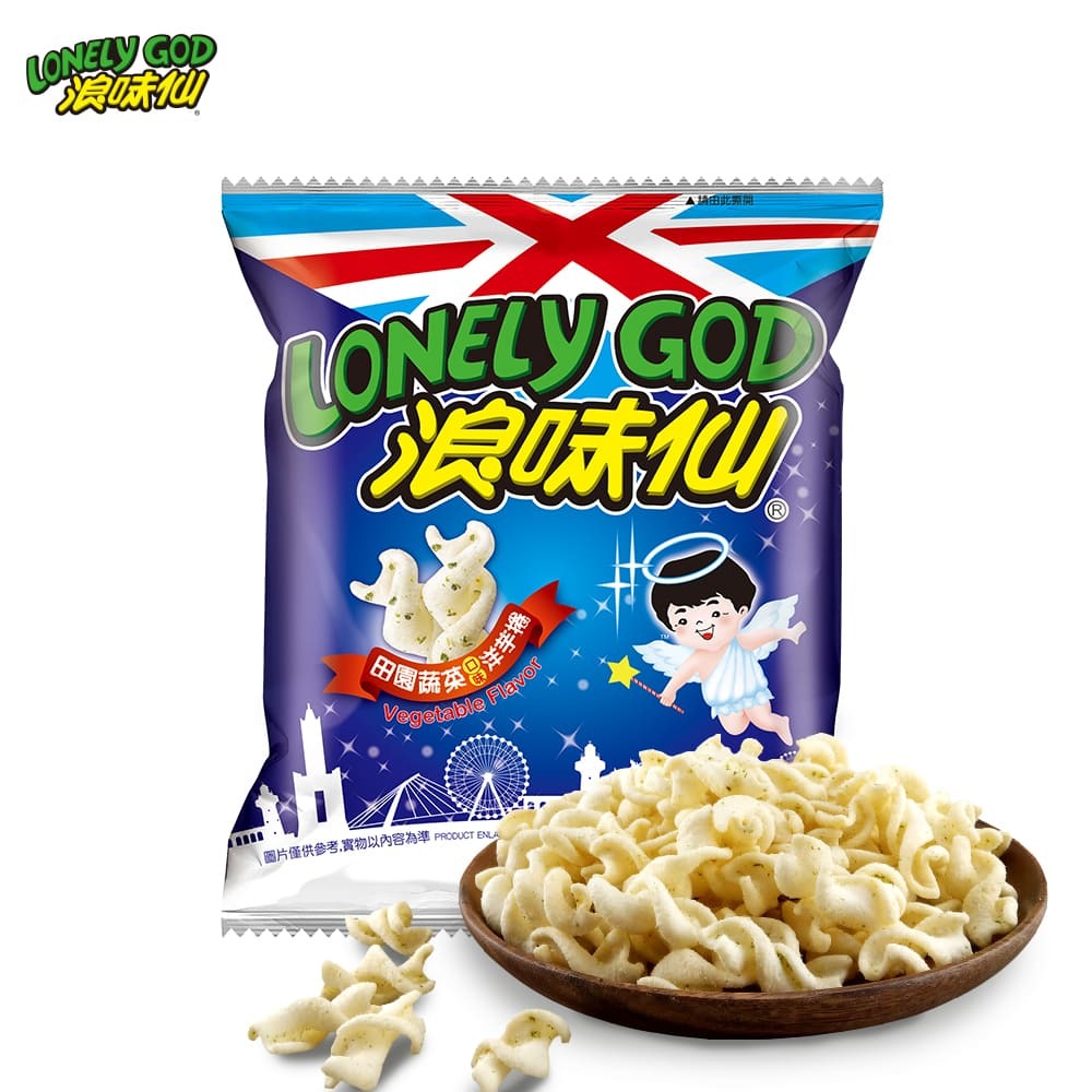 LONELY GOD Potato Chips Classical Vegetable Flavor 16g【Vegan】