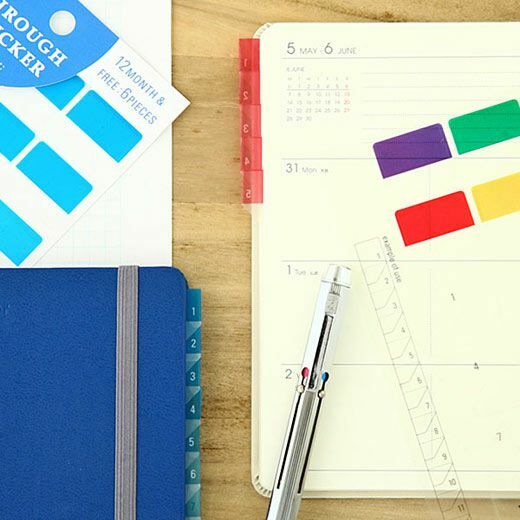 手帳索引貼紙 穿透貼紙｜日本HIGHTIDE