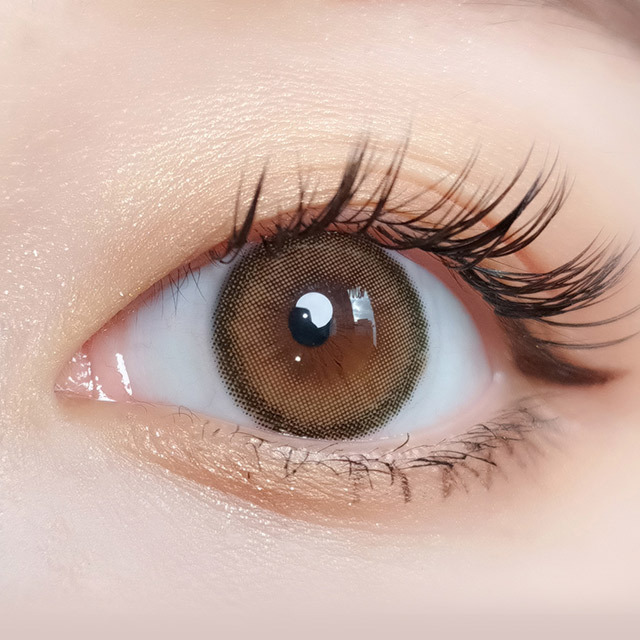 [月拋] I-DOL ROZE AIRY 月拋彩妝隱形眼鏡｜每盒1片 (BEIGE BROWN)