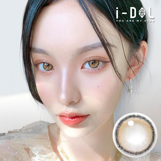 [月拋] I-DOL ROZE AIRY 月拋彩妝隱形眼鏡｜每盒1片 (BEIGE BROWN)