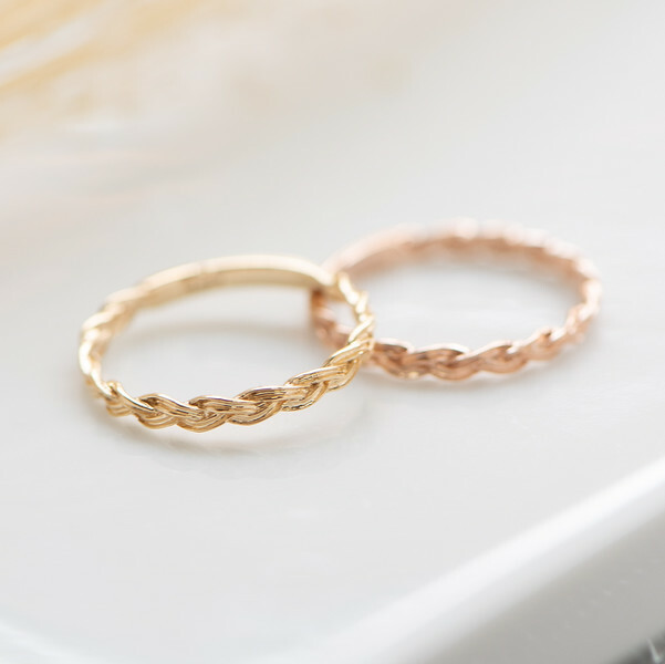 18K  Vente Plain Ring