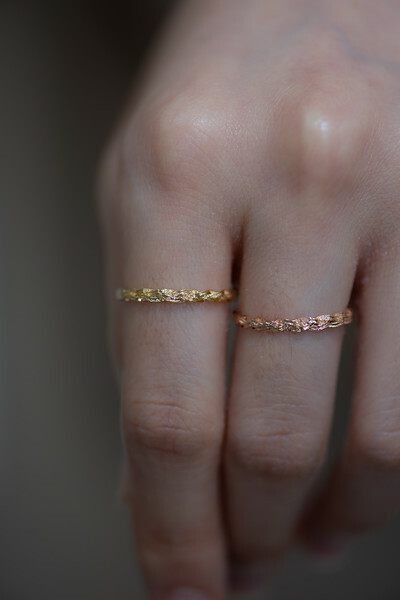 18K  Vente Plain Ring