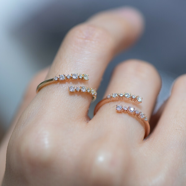 18K Glacier Open Diamond Ring