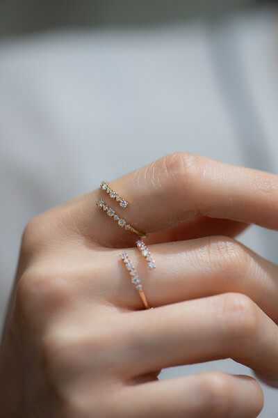 18K Glacier Open Diamond Ring