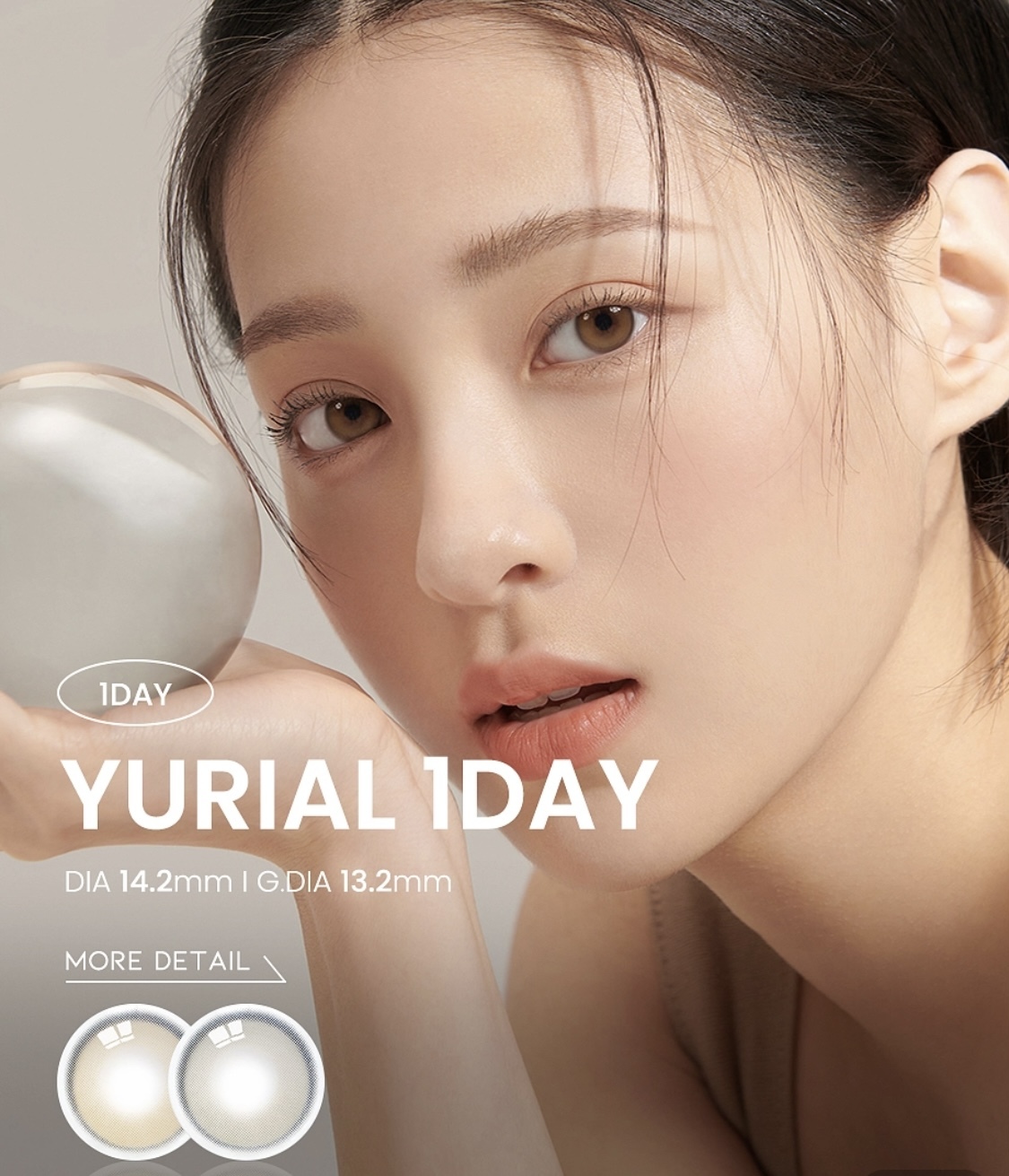 [日拋] I-DOL Yurial 水光玻璃珠 每日拋棄彩妝隱形眼鏡｜每盒10片 (Water Brown, Earl Grey)