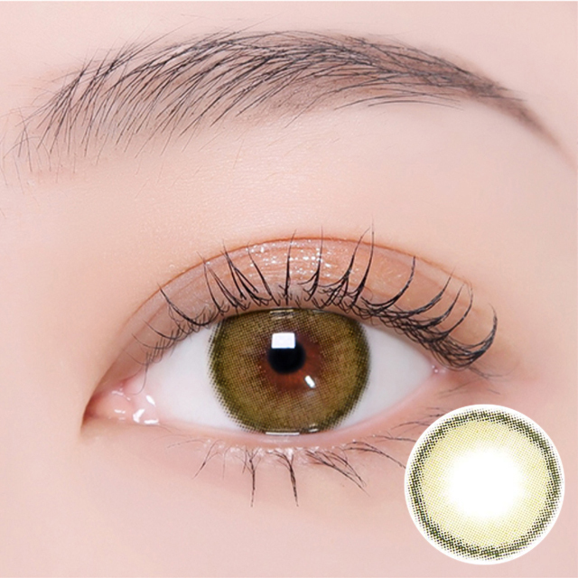 [年拋]I-DOL Canna Roze 年拋彩妝隱形眼鏡｜每盒1片 (Olive Green 橄欖綠)