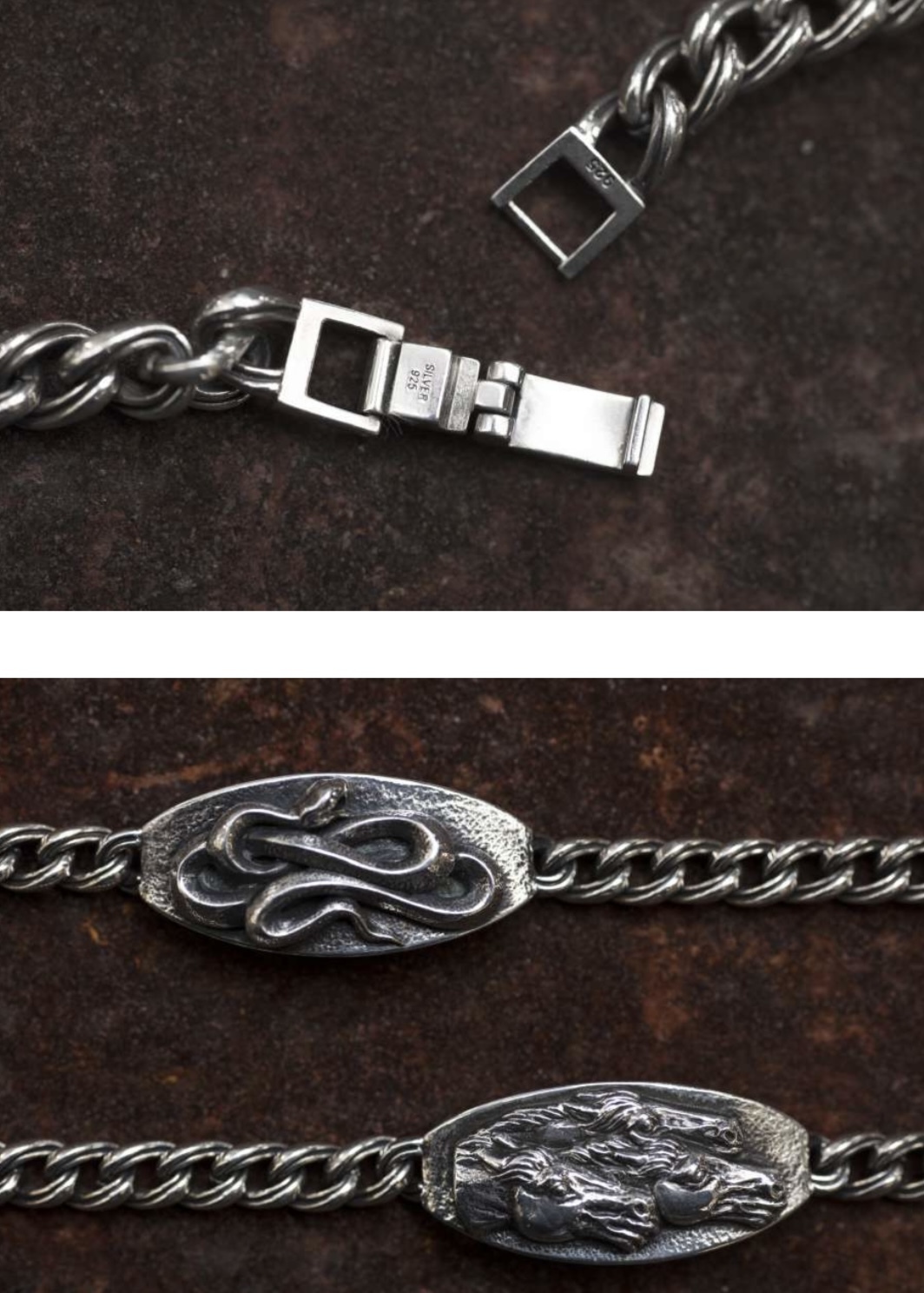 Plate Bracelet Horse/Snake