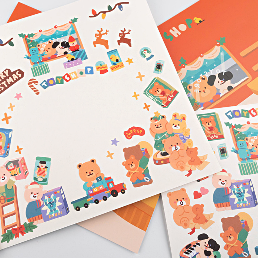 Khakiz Sticker－Toy Shop (Korean Stationery Brand)
