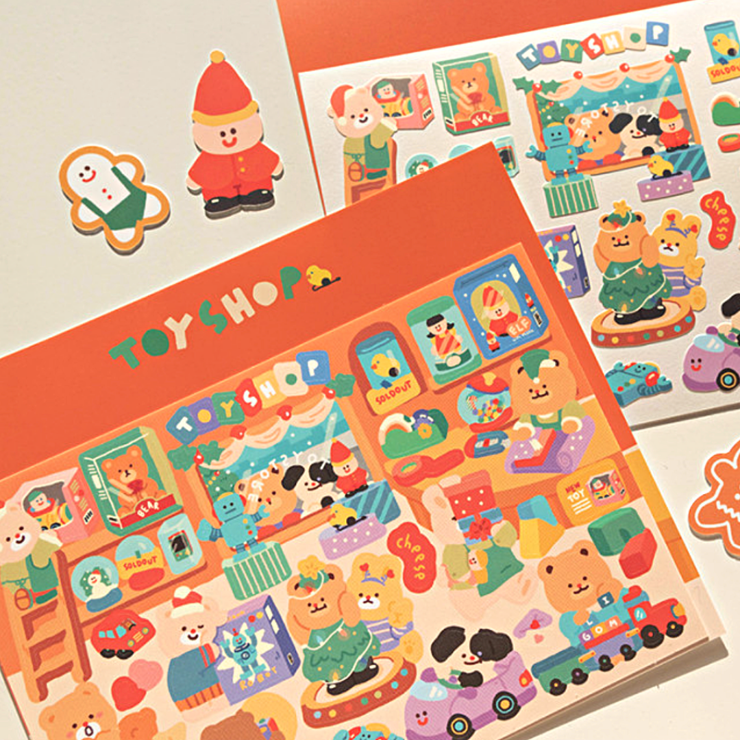 Khakiz Sticker－Toy Shop (Korean Stationery Brand)