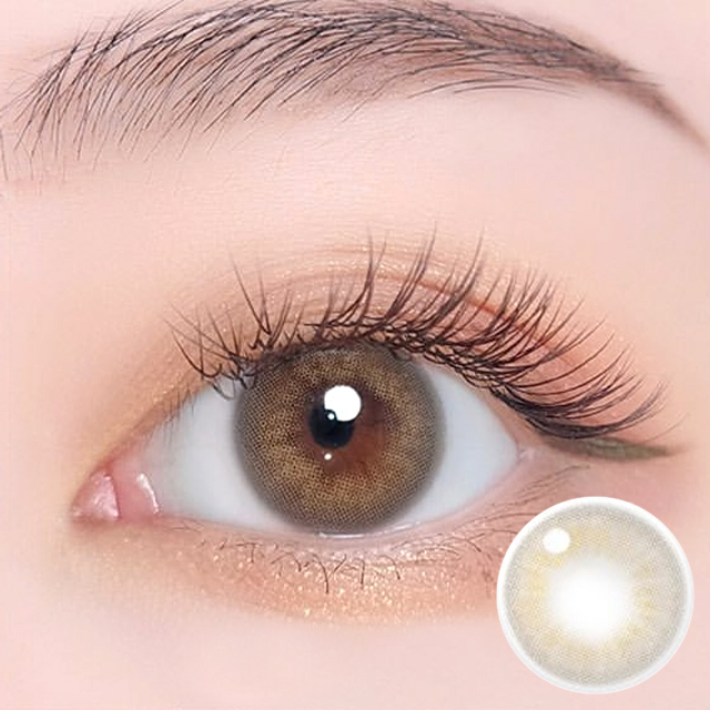 [年拋] I-DOL Desire 年拋彩妝隱形眼鏡｜每盒1片 (AMBER GRAY 琥珀灰)