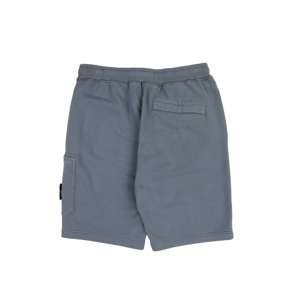 Stone Island 100％純棉 短褲 抓絨褲  藍色