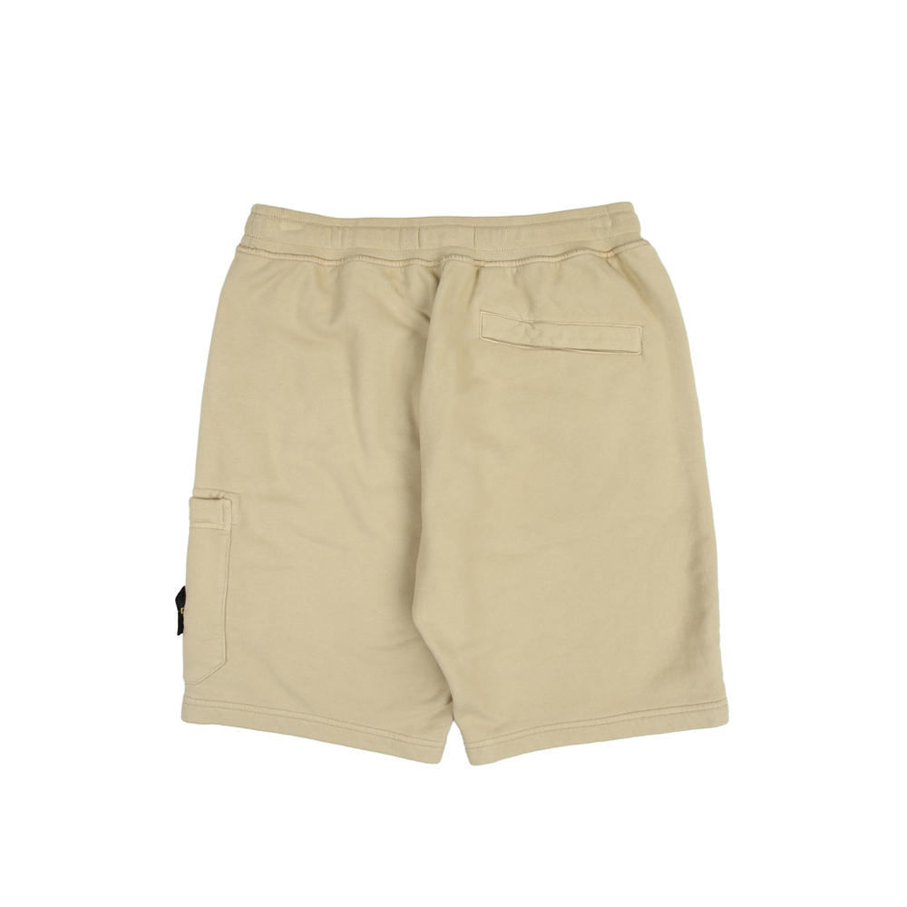 Stone Island 100％純棉 短褲 抓絨褲  米色