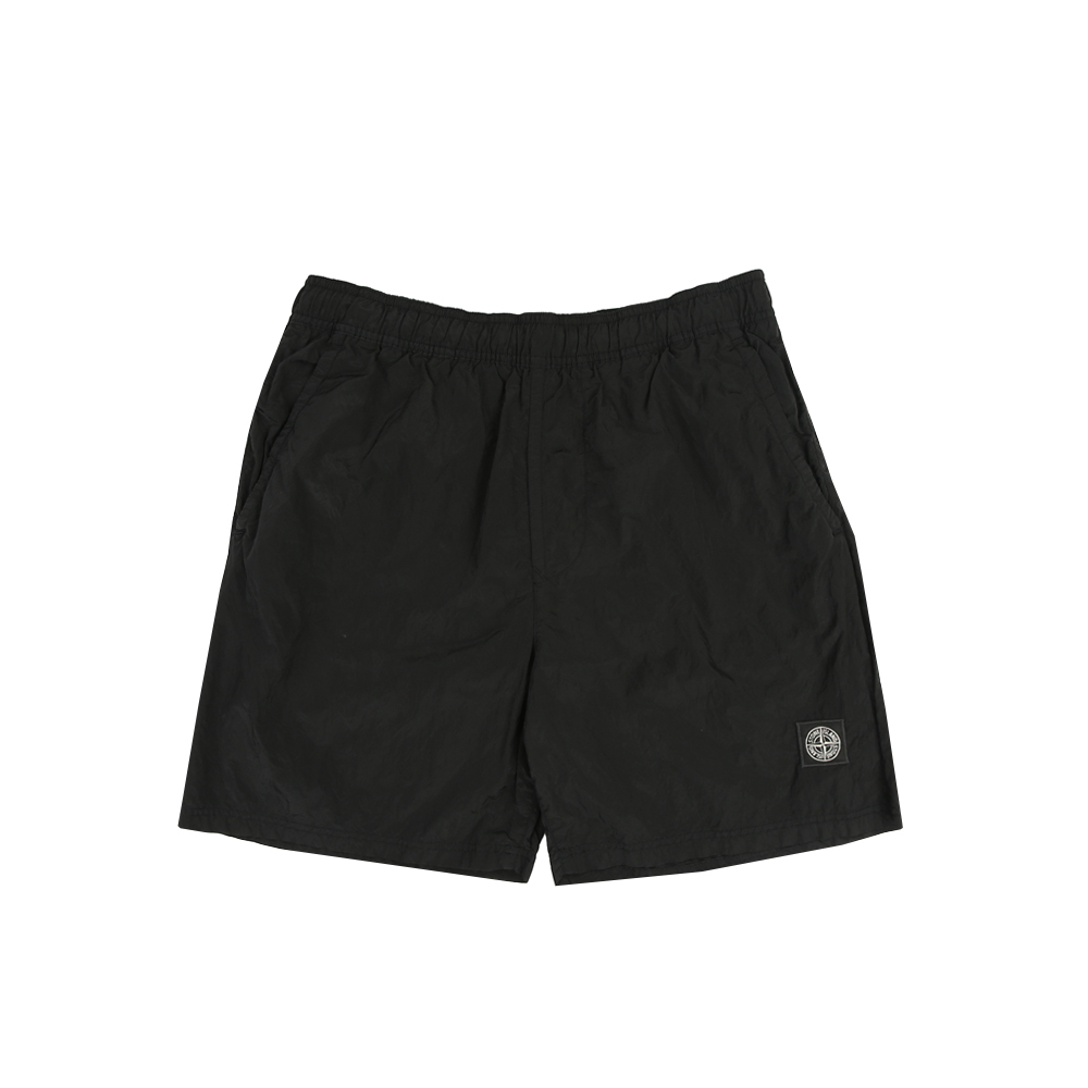 Stone Island 100% 聚酰胺 短褲 彈性 黑色