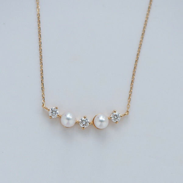 18K Baby Akoya Diamond Necklace