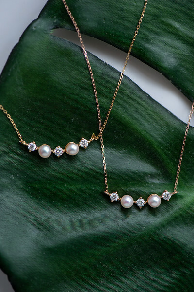 18K Baby Akoya Diamond Necklace