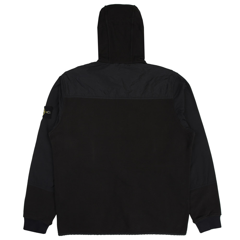 Stone Island 100％純棉 連帽外套 黑色
