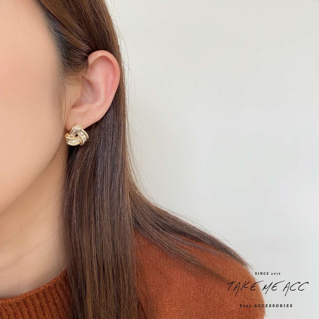 沉醉之月｜純銀針耳環