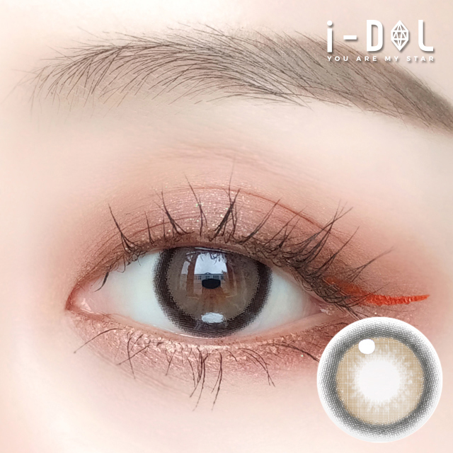 [年拋] I-DOL URIA NANA VIEW 年拋彩妝隱形眼鏡｜每盒1片 (Cocoa Brown 可可棕)
