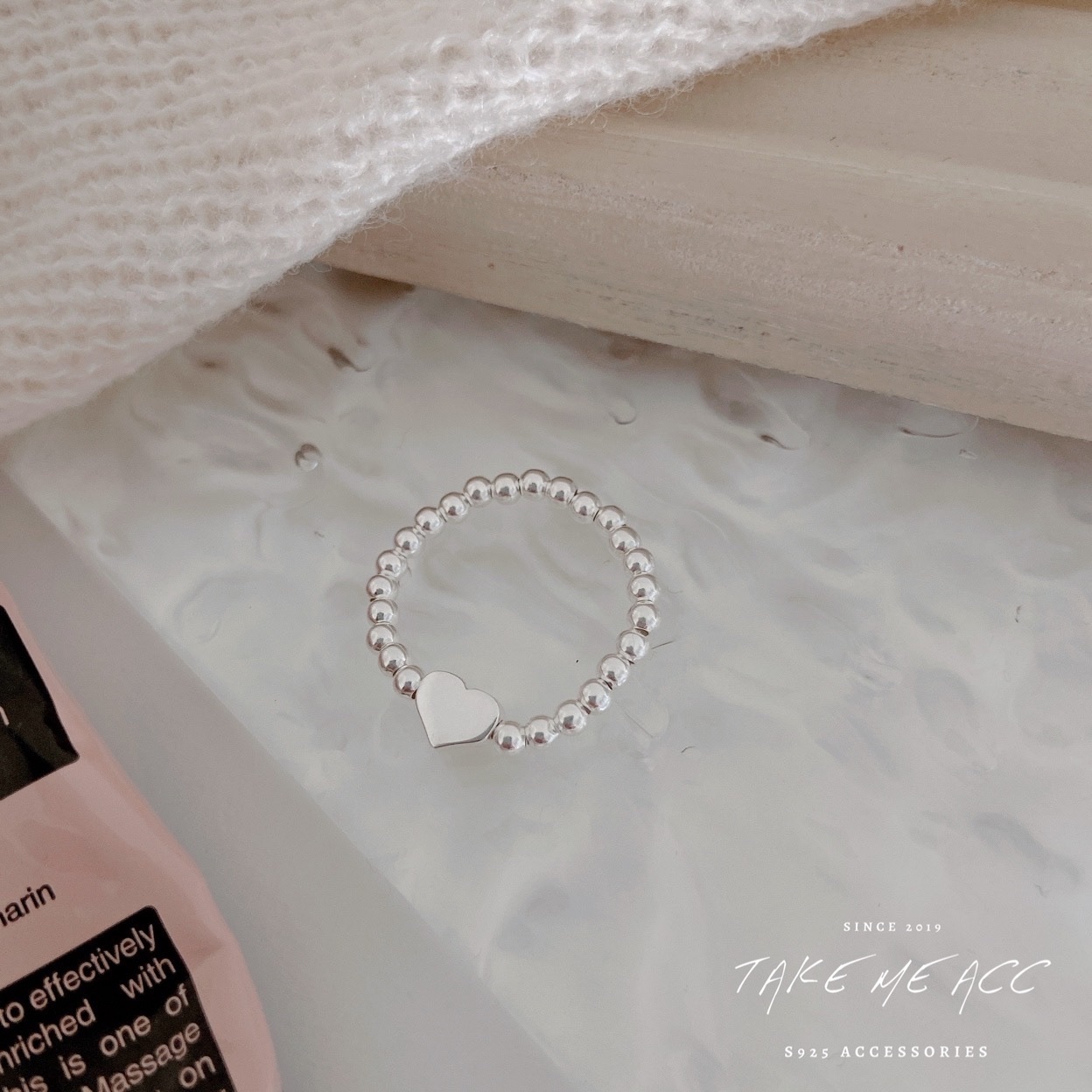 愛心豆豆｜純銀戒指