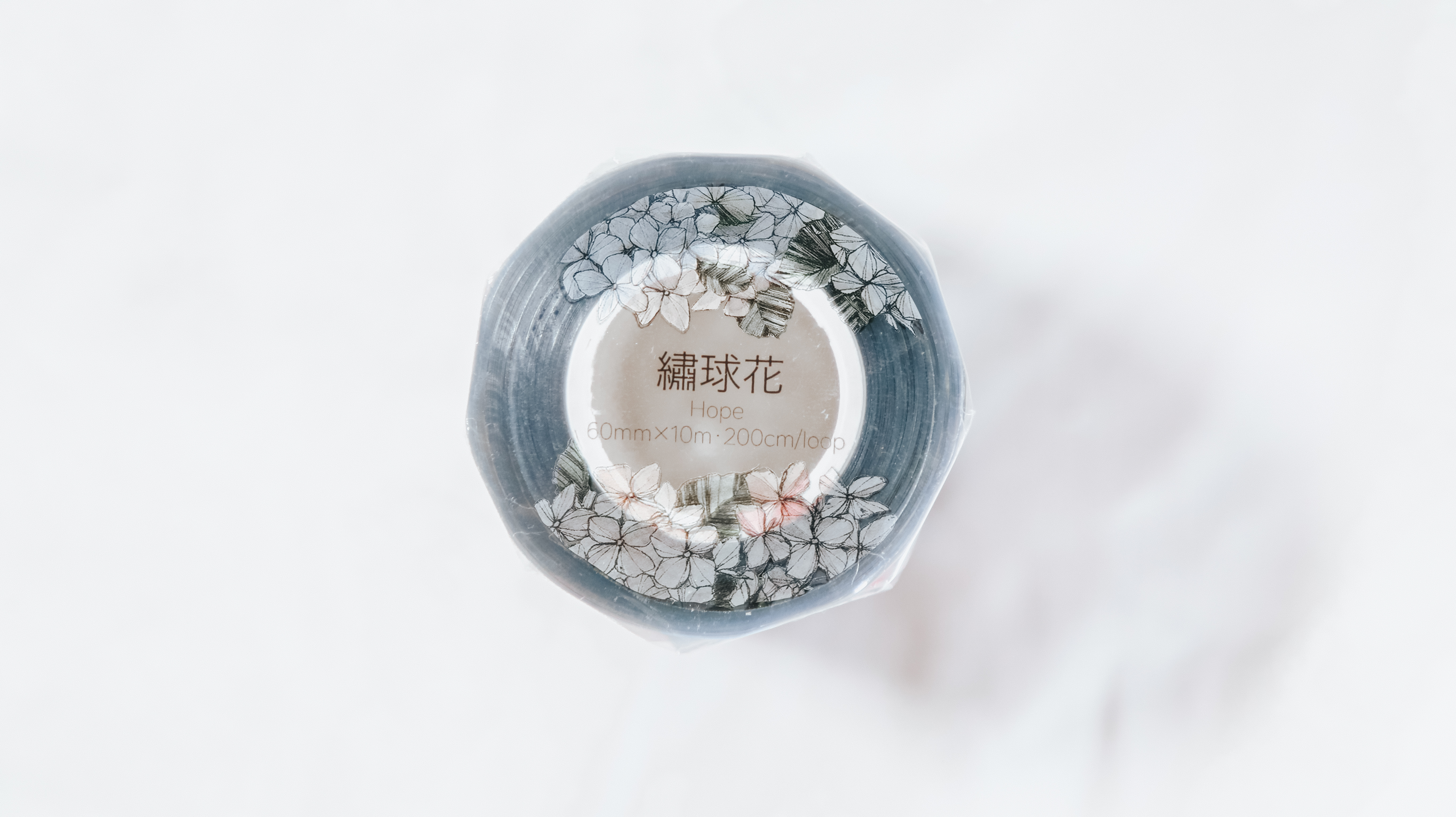 繡球花-粉紫色系PET膠帶