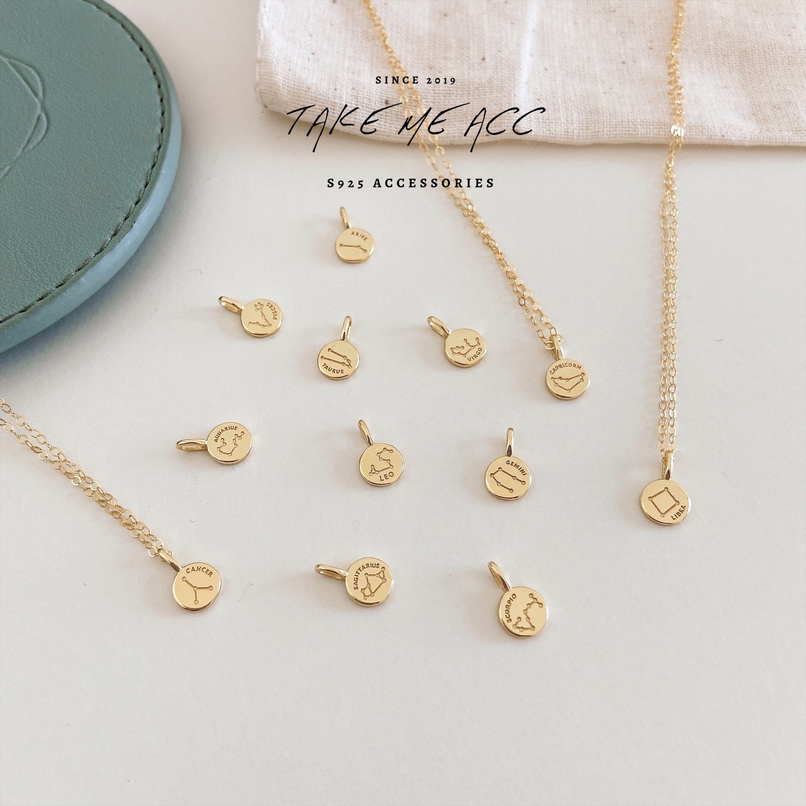 超美的迷你星座純銀項鍊｜純銀項鍊