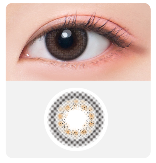 DooNoon Jinju 1 Day 每日拋棄彩妝隱形眼鏡｜每盒10片 (日拋) (Gray/Brown)